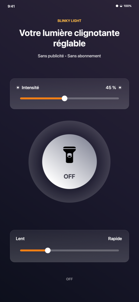 Blinky Light inactive sur iPhone